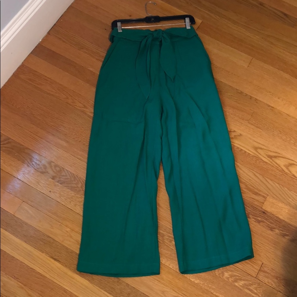 Green Wide Leg Pants